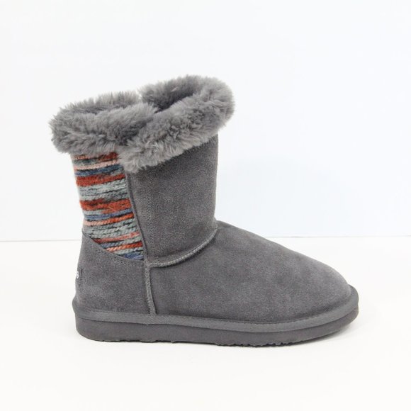 Lamo Shoes - Lamo Winter Boots Women Faux Fur Lined Bootie sz 7 Suede